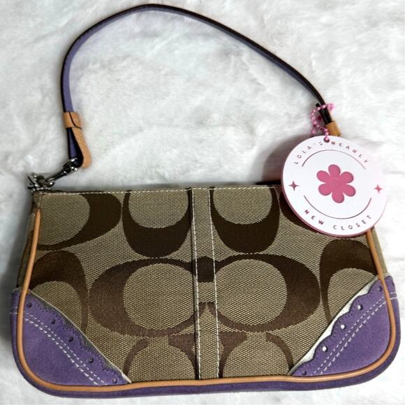 y2k COACH Vintage Limited Ed Signature Fish Demi Mini Bag Purse - Picture 2 of 7